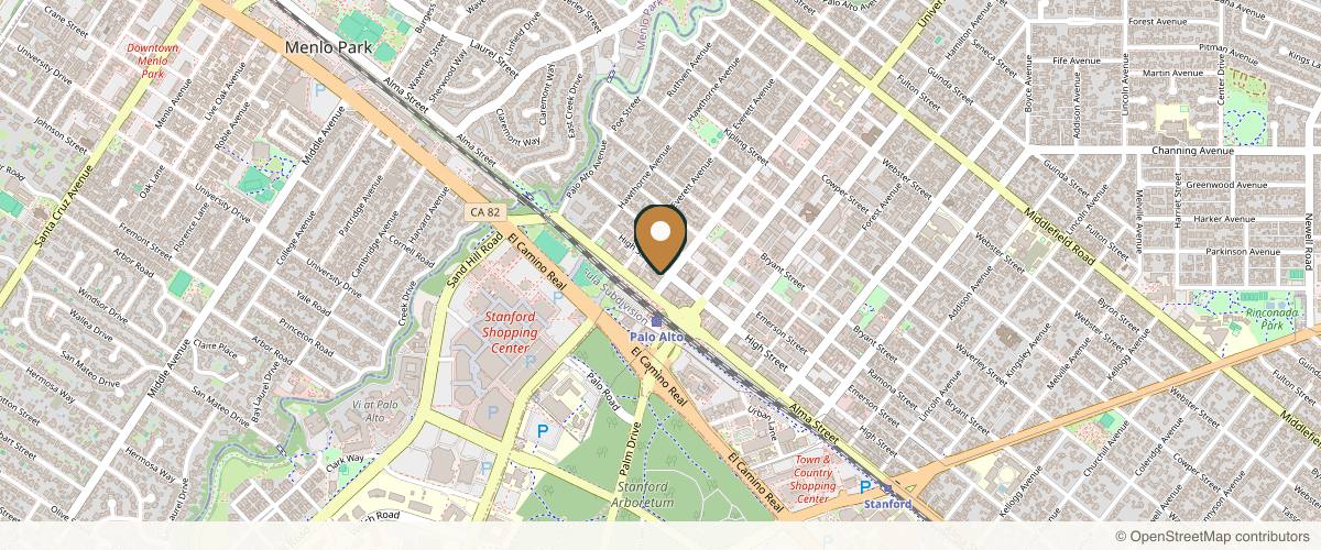 Map showing the exact location of Palo Alto Laser & Skin Care at 131 Lytton Ave, Palo Alto, CA 94301, USA