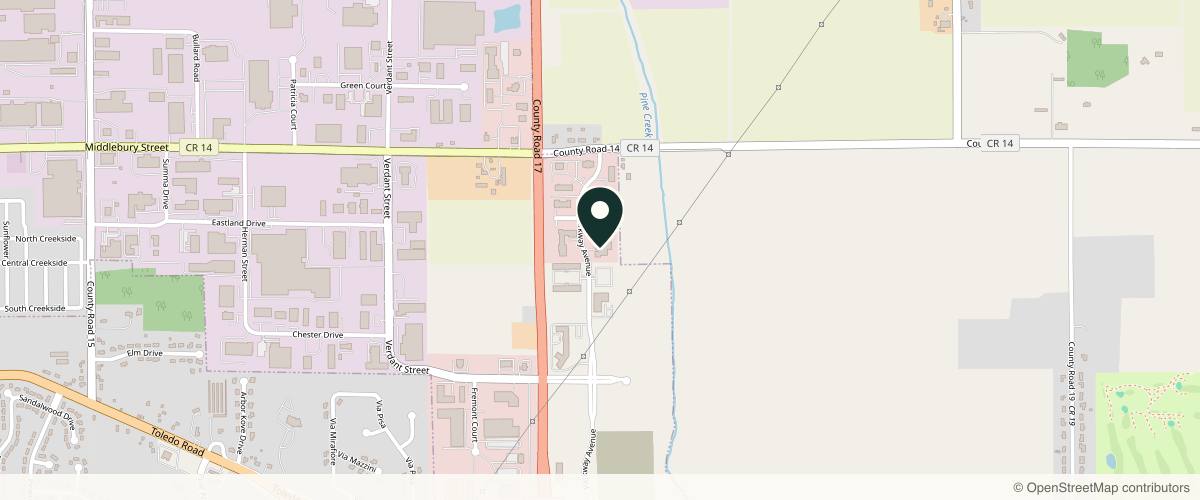 Map showing the exact location of Pam Chaney Aesthetics at 1004 Parkway Ave B, Elkhart, IN 46516, USA
