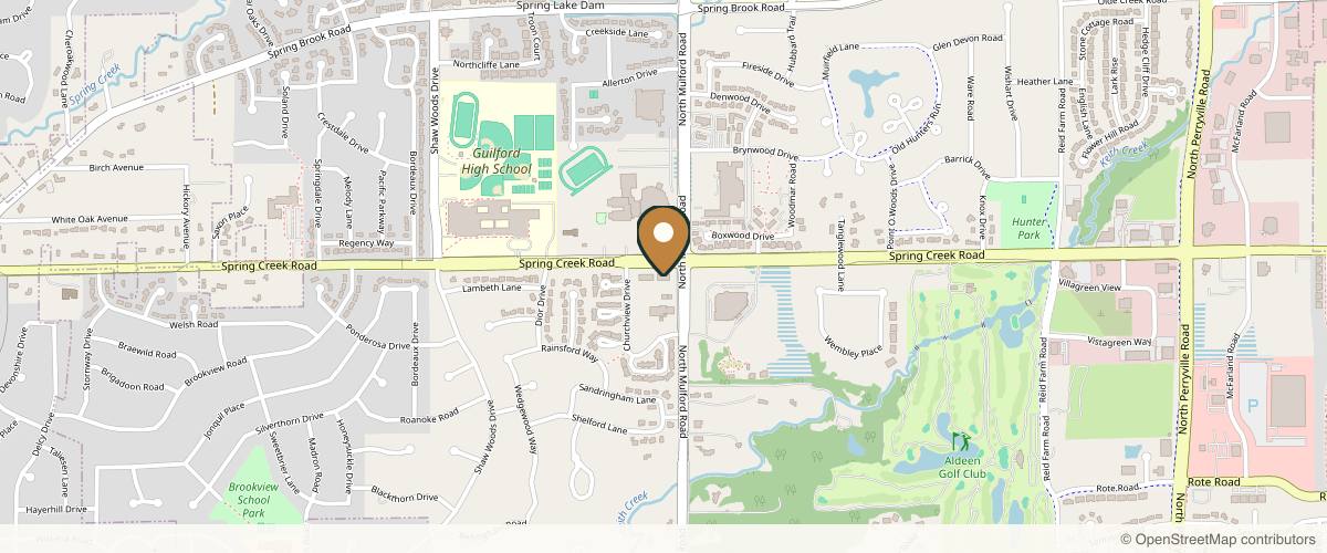 Map showing the exact location of Pedro Rodriguez, MD at 5995 Spring Creek Rd, Rockford, IL 61114, USA
