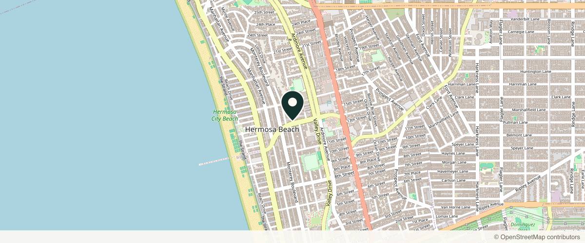 Map showing the exact location of Pier Medical Aesthetics at 415 Pier Ave, Hermosa Beach, CA 90254, USA