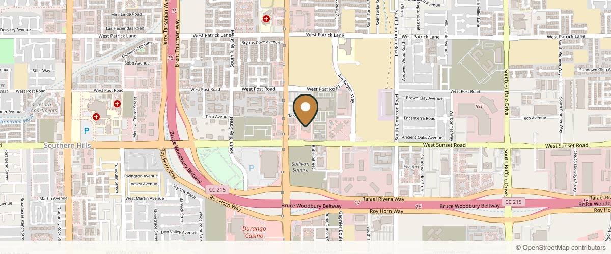 Map showing the exact location of Plastic Surgery Vegas at 8530 W Sunset Rd Unit 130, Las Vegas, NV 89113, USA