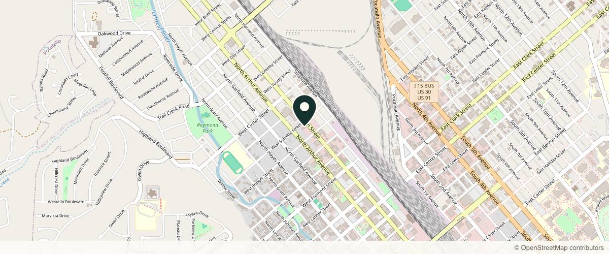 Map showing the exact location of Pocatello Med Spa at 755 N Main St Ste d, Pocatello, ID 83204, USA