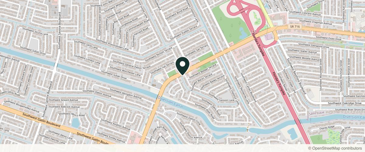 Map showing the exact location of Port St. Lucie Medical Wellness at 702 SW Port St Lucie Blvd, Port St. Lucie, FL 34953, USA