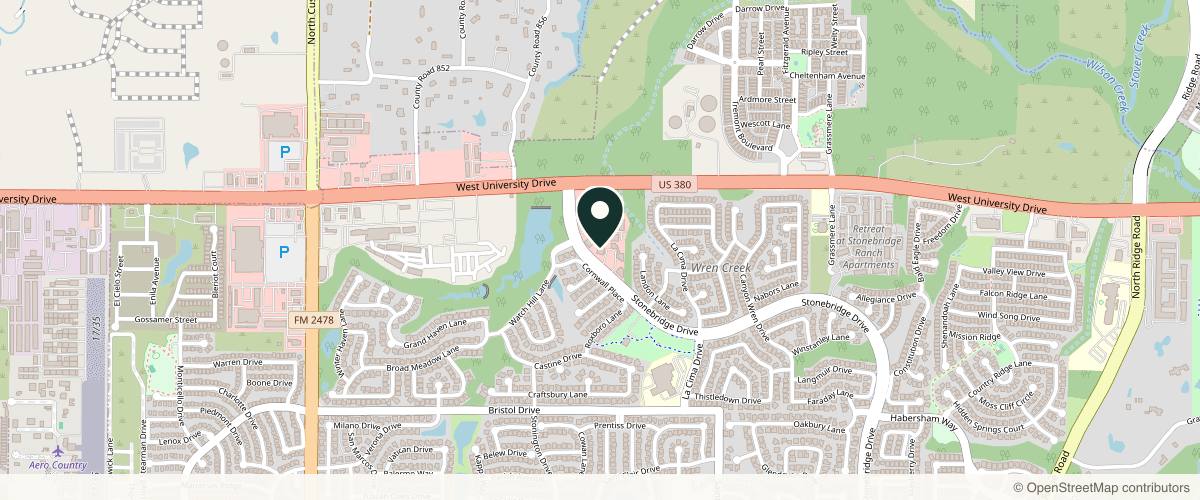 Map showing the exact location of Preferred Dermatology - McKinney at 1790 N Stonebridge Dr, McKinney, TX 75071