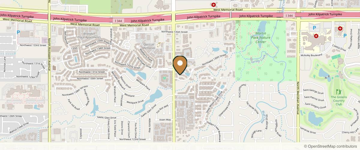 Map showing the exact location of Premier Plastic Surgery & Aesthetics at 13128 N MacArthur Blvd, Oklahoma City, OK 73142, USA