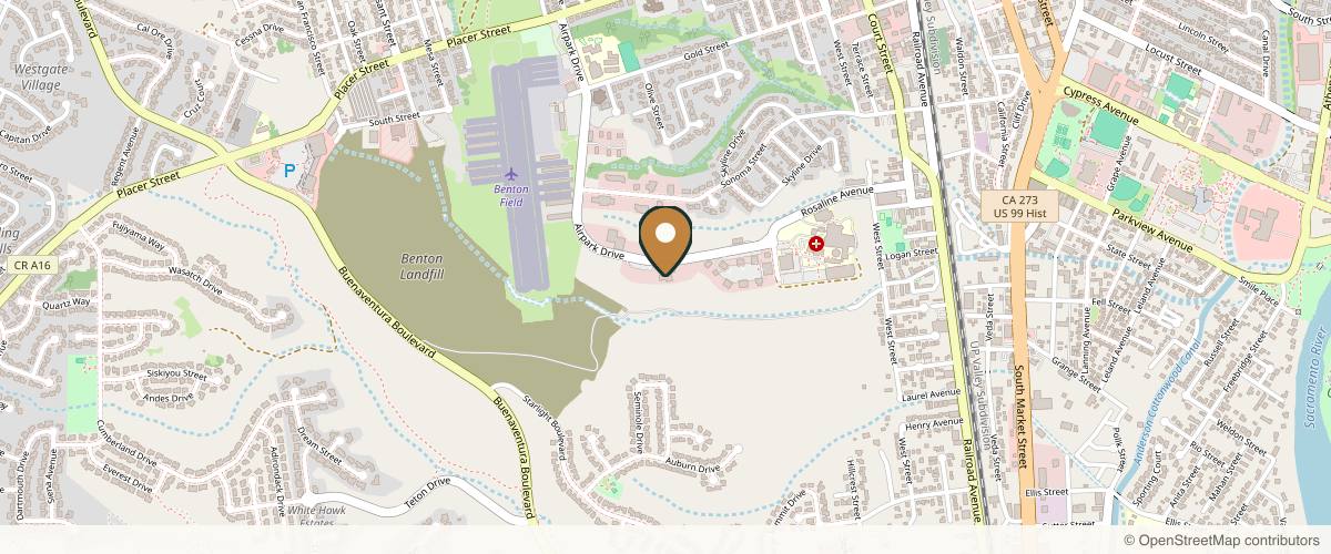 Map showing the exact location of Prestige Regenerative Medicine of Redding | Bioidentical Hormones | GAINSWave/FemiWave Therapy | PRP | Medical Weight Loss at located in the Sequoia, Medical Arts Building, 2510 Airpark Dr Ste. 102, Redding, CA 96001, USA