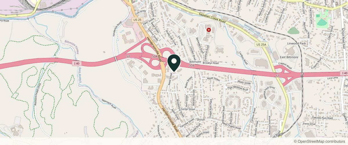 Map showing the exact location of Preveda Health & Esthetics at 15 Yorkshire St Ste 302, Asheville, NC 28803, USA