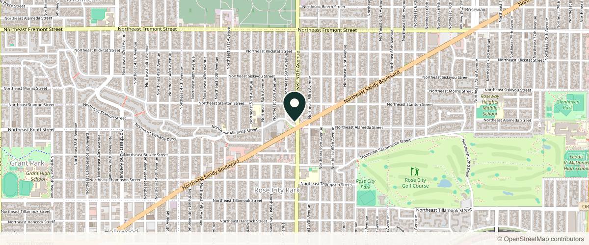 Map showing the exact location of Prime MedSpa PDX at 5635 NE Alameda St, Portland, OR 97213, USA