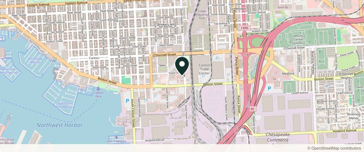 Map showing the exact location of ProMD Tox Bar at 3904 Boston St Ste 102, Baltimore, MD 21224, USA