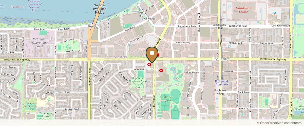 Map showing the exact location of PRP Medical Aesthetics at 6051 Gilbert Rd. #209, Richmond, BC V7C 3V3, Canada