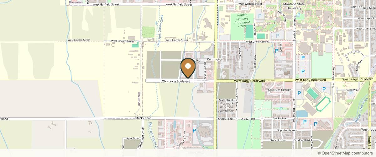 Map showing the exact location of Pure Dermatology at 2233 W Kagy Blvd #2, Bozeman, MT 59718, USA