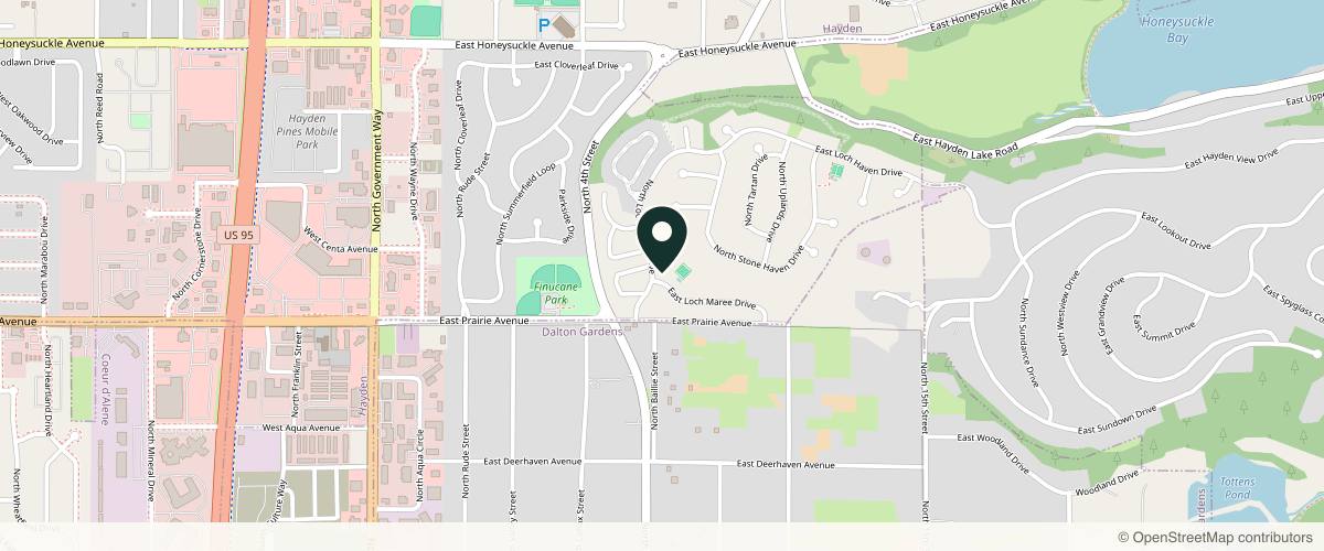 Map showing the exact location of PURE Medical Spa at 8191 N Loch Haven Dr, Hayden, ID 83835, USA