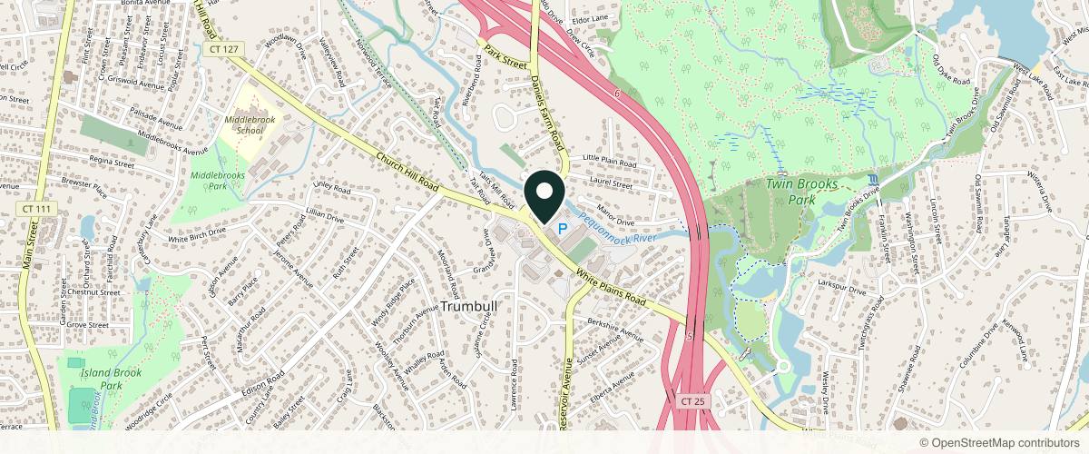 Map showing the exact location of Pure Skin MedSpa of Trumbull at 948 White Plains Rd Unit N 2, Trumbull, CT 06611, USA