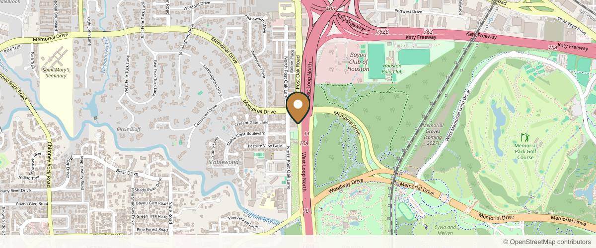 Map showing the exact location of Queen Aesthetics at 333 W Loop N Fwy Suite# 440, Houston, TX 77024, USA