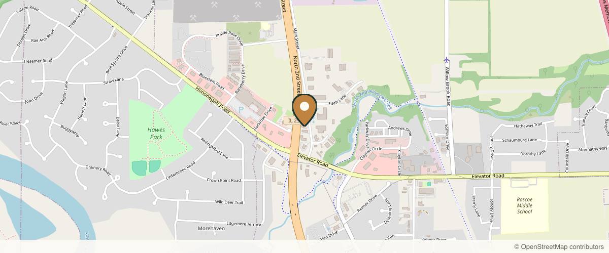 Map showing the exact location of Radiance By Roxanne at 11742 Main St Ste 1, Roscoe, IL 61073, USA