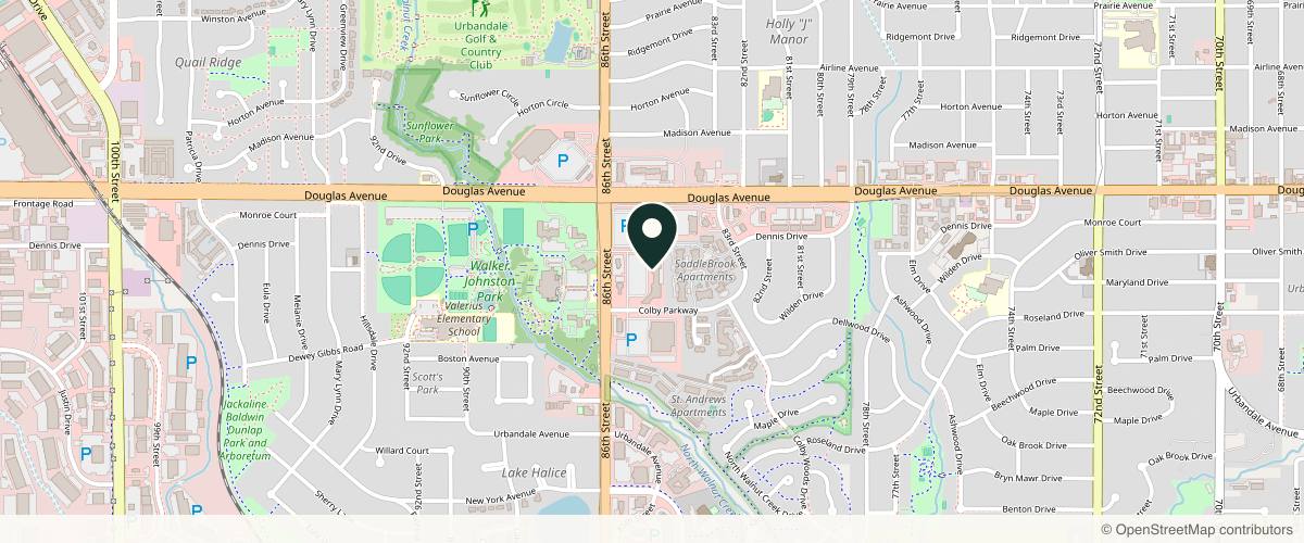 Map showing the exact location of RC Dermatology Urbandale at 3729 86th St, Urbandale, IA 50322