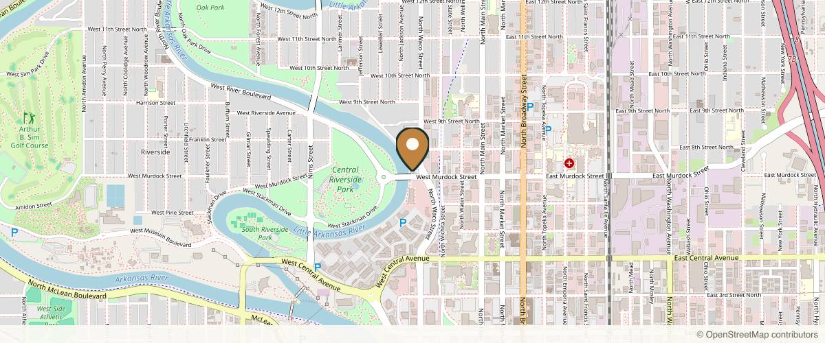 Map showing the exact location of Redavfined Aesthetics at 807 N Waco Ave #30, Wichita, KS 67203, USA