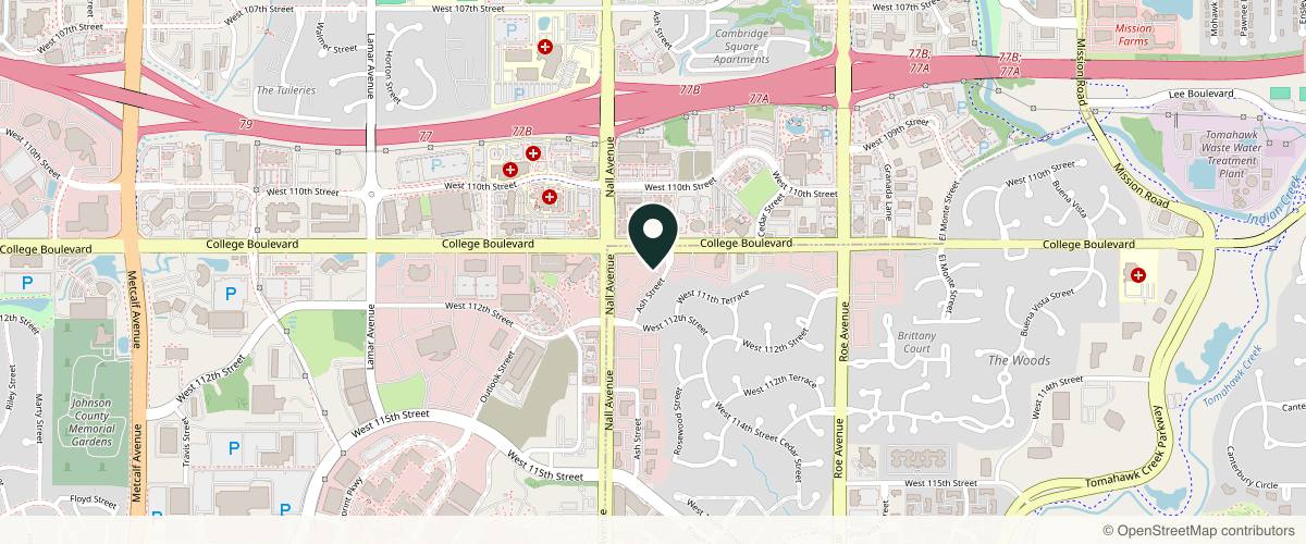 Map showing the exact location of Regain Functional Medicine and Aesthetics at 11100 Ash St #210, Leawood, KS 66211, USA