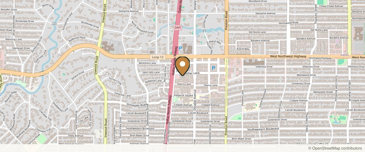 Map showing the exact location of ReGen & Aesthetics Concierge of Texas at 5944 Luther Ln Suite 915, Dallas, TX 75225, USA