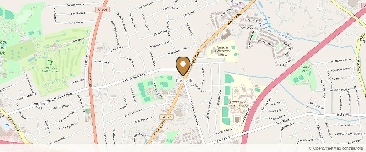 Map showing the exact location of Reimagine Beauty Med Spa at 1860 Oregon Pike Ste 101, Lancaster, PA 17601, USA