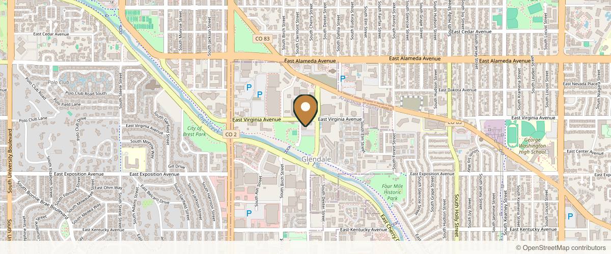 Map showing the exact location of Rejuvenate MedSpa at 501 S Cherry St #900, Denver, CO 80246, USA