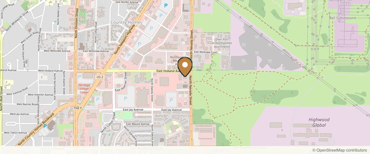 Map showing the exact location of Rejuvenate Rx at 9425 N Nevada St Suite 304, Spokane, WA 99218, USA