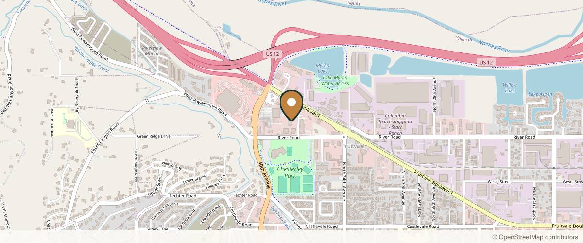 Map showing the exact location of Rejuvenation Medical Aesthetics at 1200 Chesterly Dr Ste 130, Yakima, WA 98902, USA