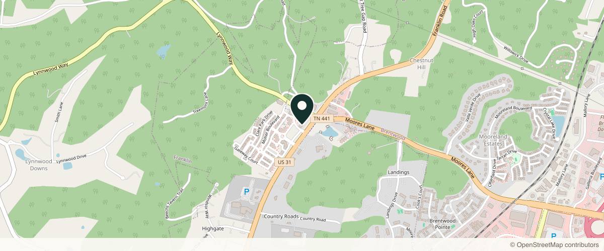 Map showing the exact location of Relive Health Brentwood at 1010 Perrone Way Ste 100, Franklin, TN 37069, USA