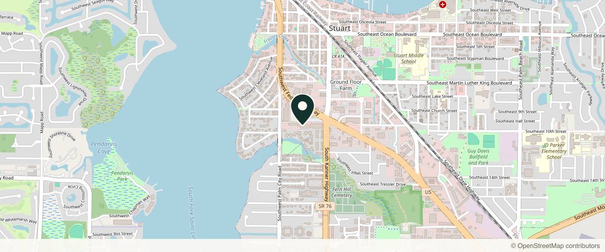 Map showing the exact location of Relive Health at 836 SW Federal Hwy, Stuart, FL 34994, USA
