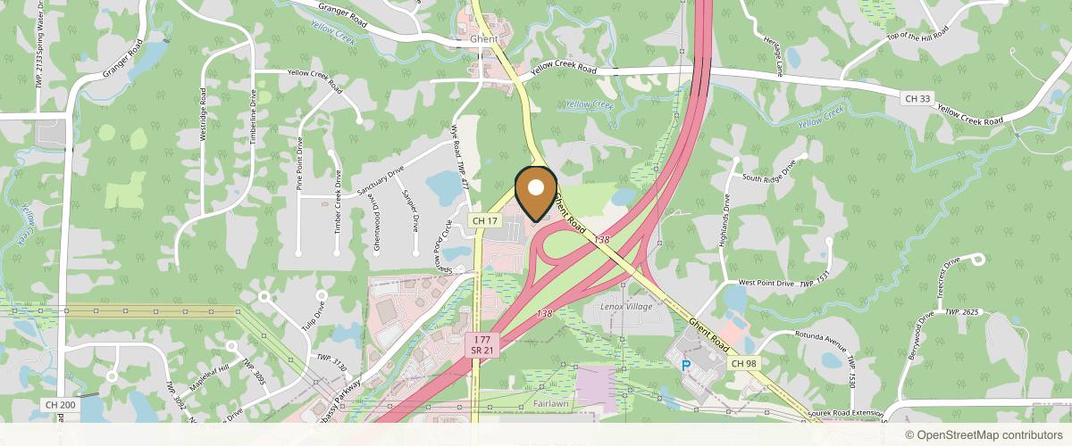 Map showing the exact location of ReLux Medical Spa at 1000 Ghent Rd Ste B, Akron, OH 44333, USA