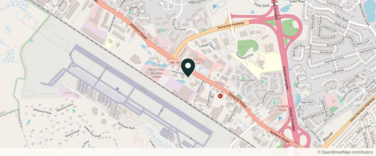Map showing the exact location of Remedy Med Spa at 1 Cotton Rd Unit 2, Nashua, NH 03063, USA