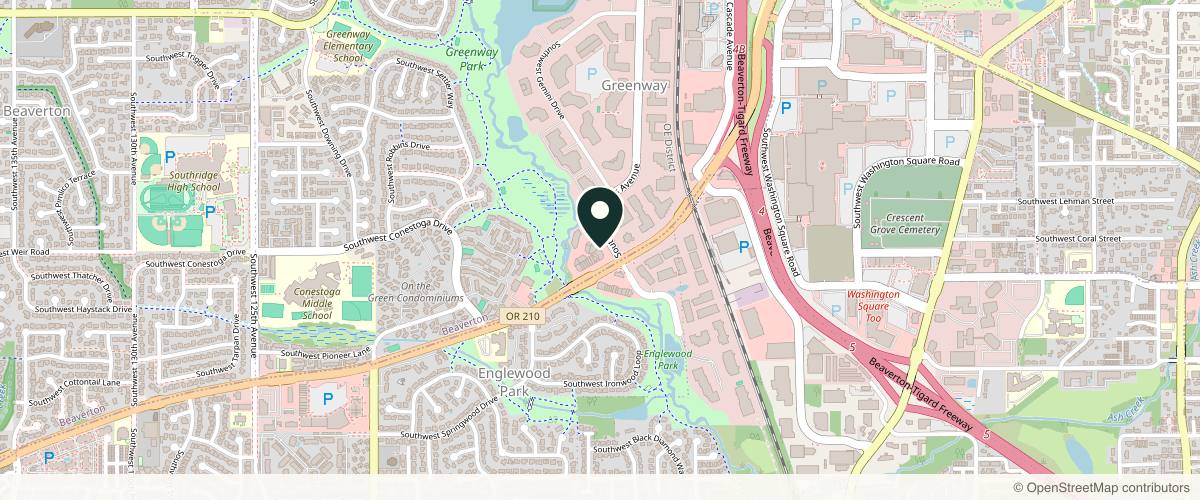 Map showing the exact location of Renew Aesthetic & Laser Clinic Nimbus at 10029 SW Nimbus Ave #110, Beaverton, OR 97008, USA