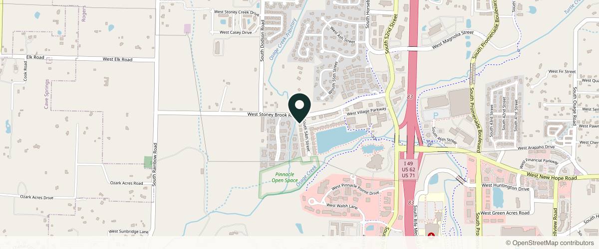Map showing the exact location of Renew Aesthetics at 2100 S 54th St, Rogers, AR 72758, USA