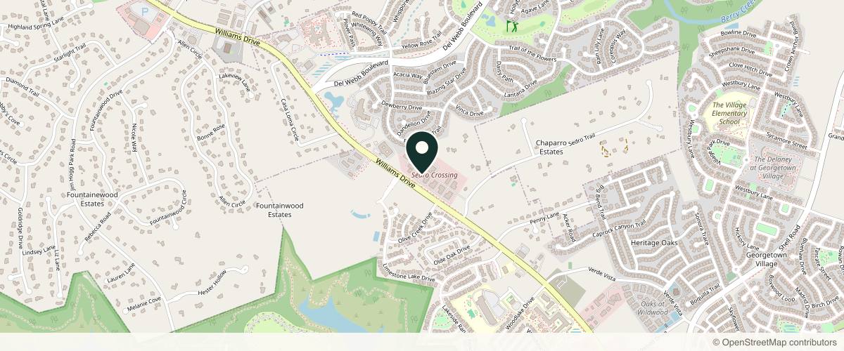 Map showing the exact location of Renew Med Spa at 4859 Williams Dr #111, Georgetown, TX 78633, USA