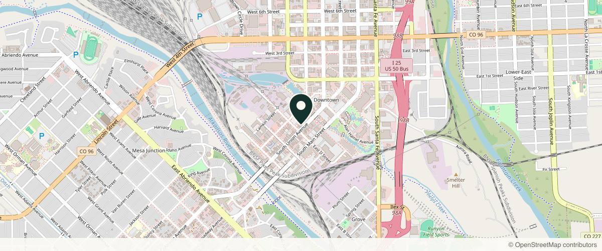 Map showing the exact location of Renew Medical Spa • Laser • Wellness at 127 S Union Ave, Pueblo, CO 81003, USA
