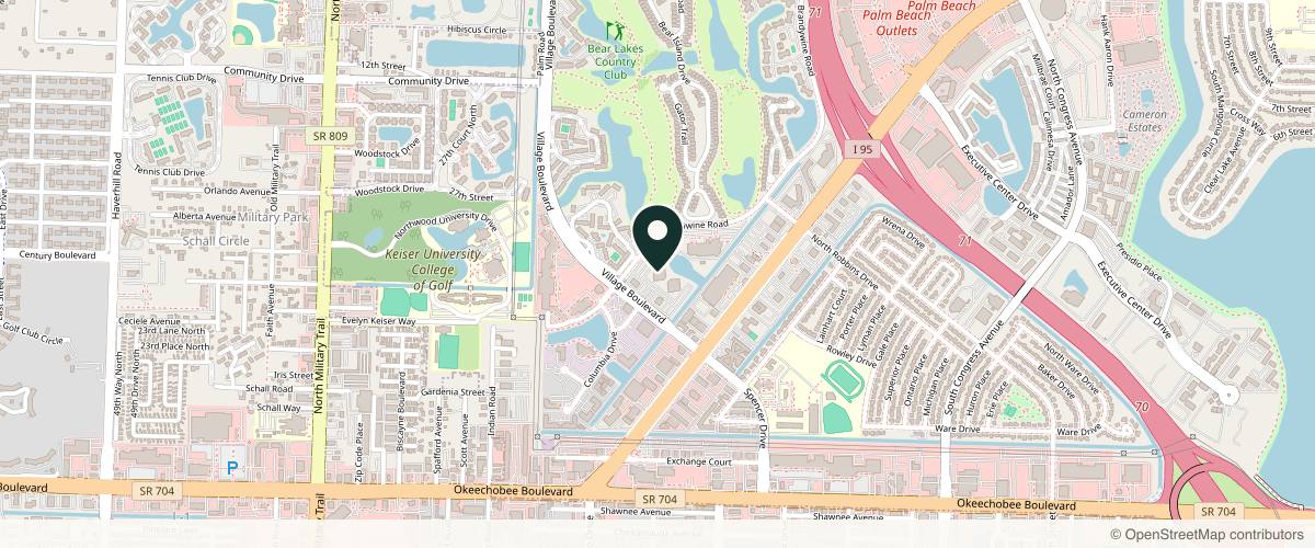 Map showing the exact location of Renew You Palm Beach at 580 Village Blvd #240, West Palm Beach, FL 33409, USA