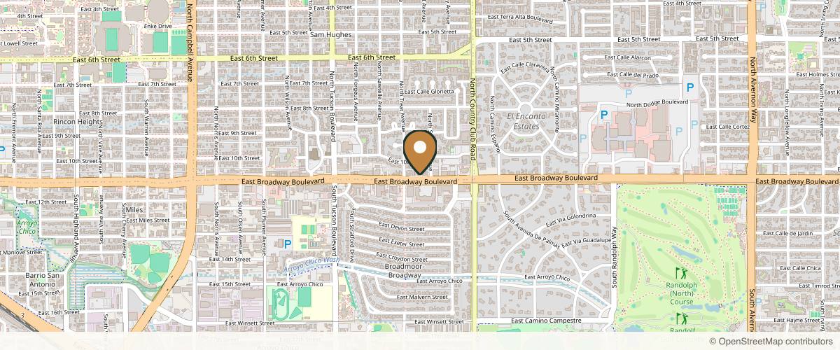 Map showing the exact location of Renewed Medical Health at 2825 E Broadway Blvd, Tucson, AZ 85716, USA