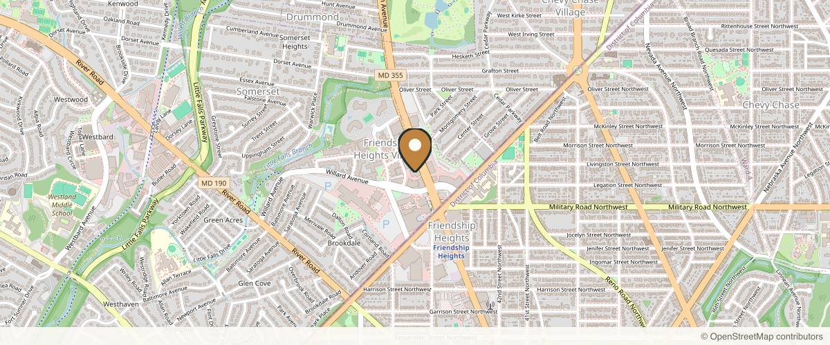 Map showing the exact location of RENU by Dr. Philip S Schoenfeld (Plastic Surgeon) at 5454 Wisconsin Ave, Chevy Chase, MD 20815, USA
