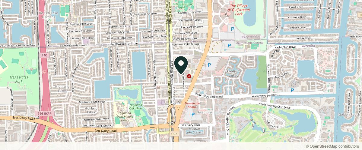 Map showing the exact location of Resnik Skin Institute at 21097 NE 27th Ct #580, Aventura, FL 33180