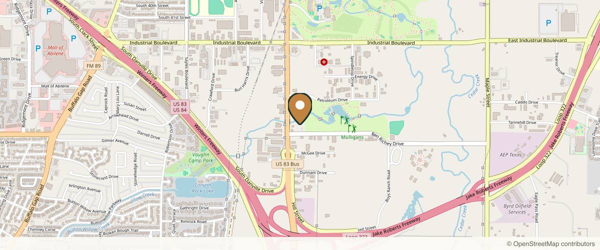 Map showing the exact location of Rest Wellness Center and Day Spa at 1510 Ben Richey Dr, Abilene, TX 79602, USA