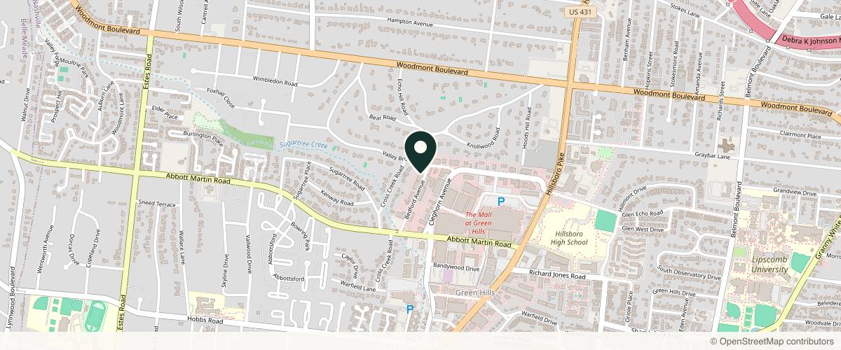 Map showing the exact location of Restoration Dermatology | Nashville, TN at 3803 Bedford Ave #102, Nashville, TN 37215