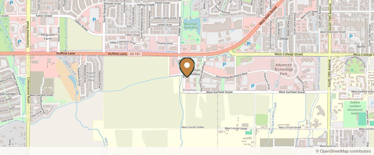 Map showing the exact location of Restore Hyper Wellness at 1040 Fowler Ave Unit 205, Bozeman, MT 59718, USA