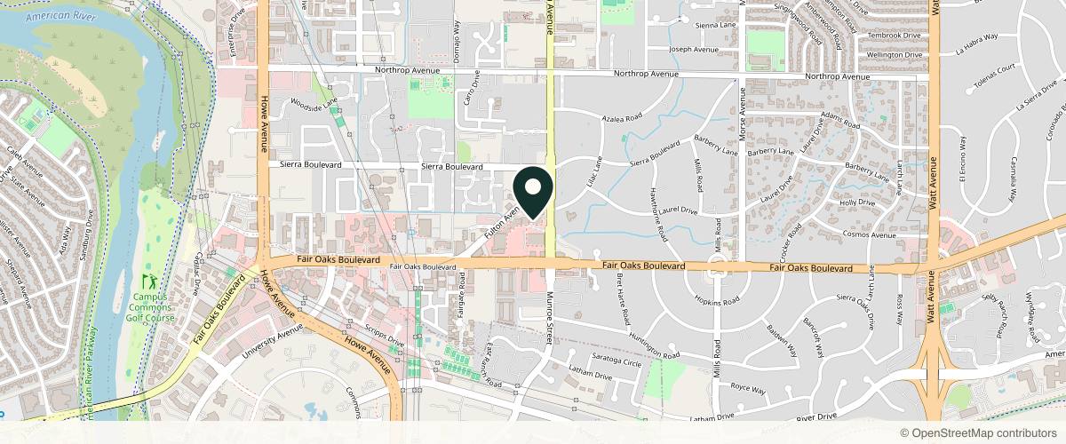 Map showing the exact location of Restore Hyper Wellness at 2541 Fair Oaks Blvd, Sacramento, CA 95825, USA