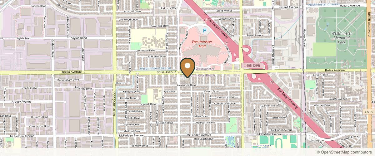 Map showing the exact location of Restore MedSpa & Wellness at 6552 Bolsa Ave Ste A, Huntington Beach, CA 92647, USA
