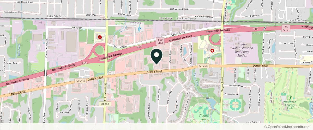 Map showing the exact location of Revital Medical Aesthetics at 24600 Detroit Rd #235, Westlake, OH 44145, USA
