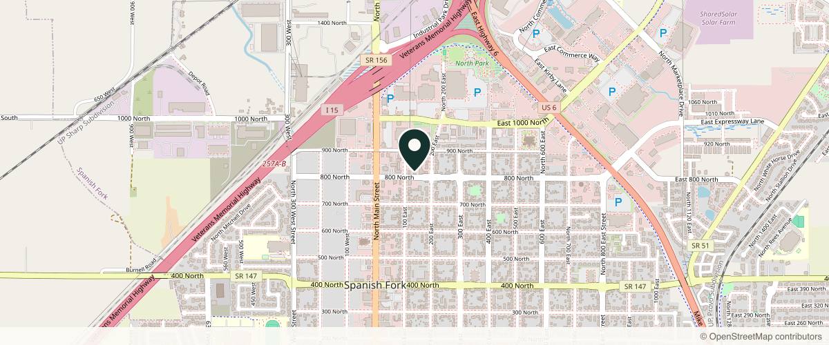 Map showing the exact location of Revival Aesthetics & Wellness at 826 N 100 E Ste 7, Spanish Fork, UT 84660, USA