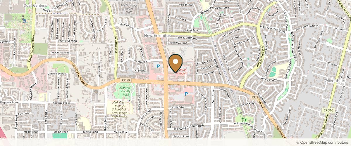 Map showing the exact location of Revive Med Spa - Encinitas at 109 N El Camino Real #9, Encinitas, CA 92024, USA