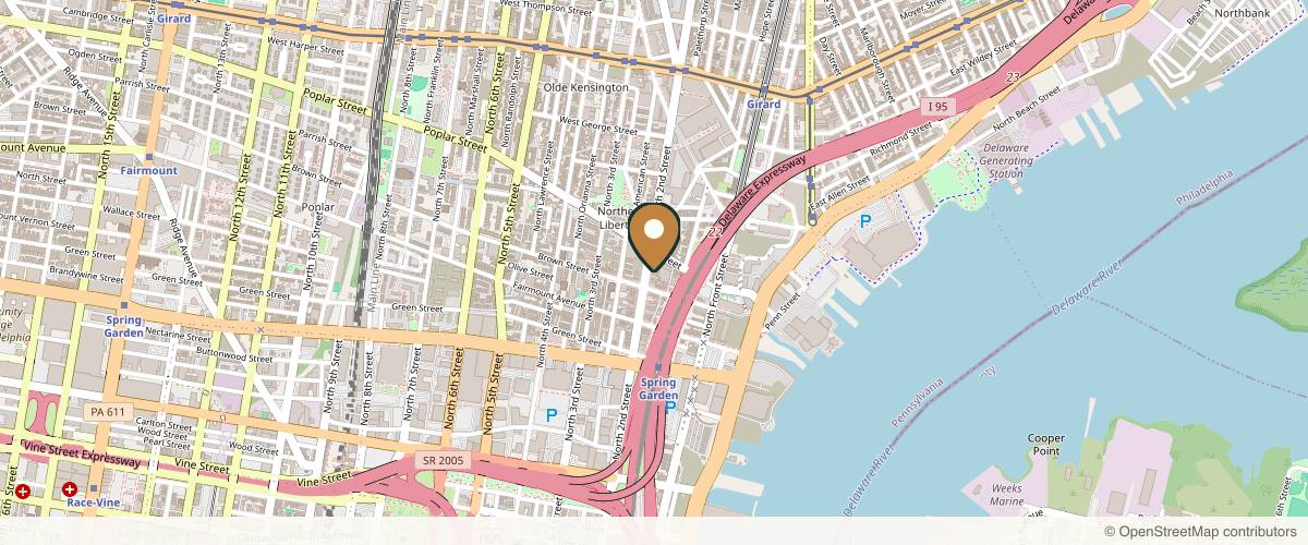Map showing the exact location of Revive Medical at 819 N 2nd St unit a, Philadelphia, PA 19123, USA