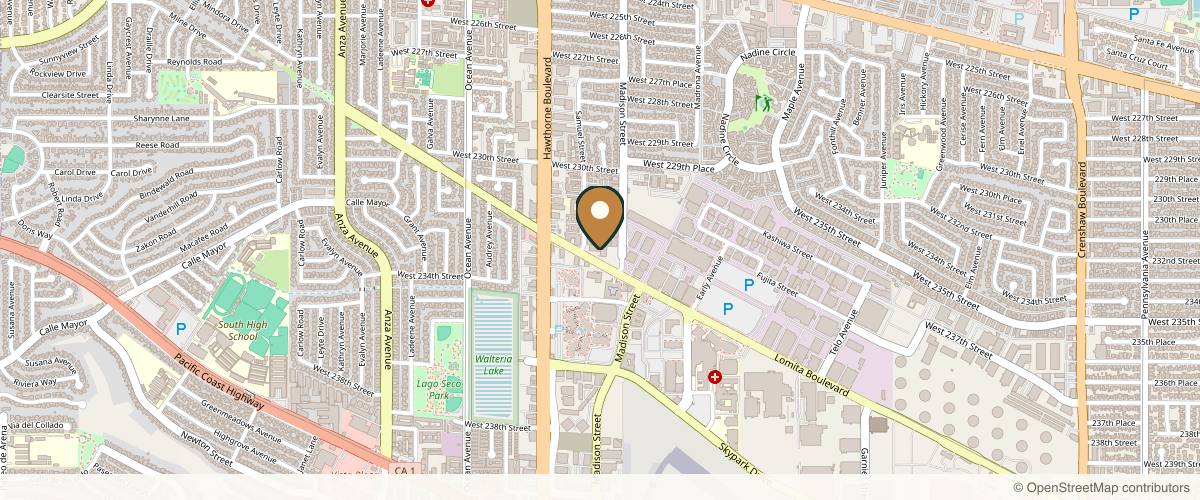 Map showing the exact location of Revive Wellness Centers - Torrance at 3655 Lomita Blvd #312, Torrance, CA 90505, USA