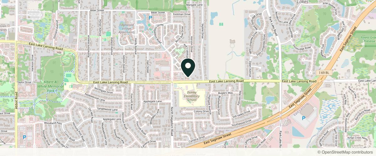 Map showing the exact location of Revive Wellness at 2940 E Lake Lansing Rd Unit 2, East Lansing, MI 48823, USA